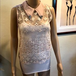 Two-piece blush colored top by FAISCA